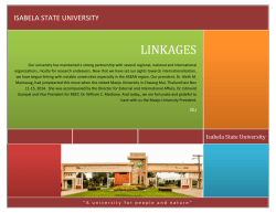 LINKAGES - Isabela State University
