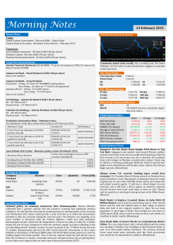 20th Feb 2015 - Lanka Securities (Pvt)