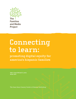 Connecting to Learn: Promoting Digital Equity Among America`s