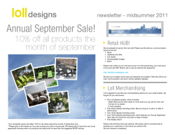 Annual September Sale!