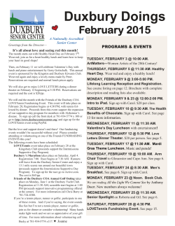 February 2015 Duxbury Doings