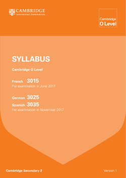 2017 Syllabus - Cambridge International Examinations