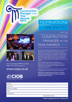 here - The Construction Manager of the Year Awards
