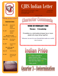 CJHS Indian Letter - Channahon School District 17