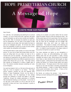 February, 2015 Newsletter - Hope Presbyterian Church