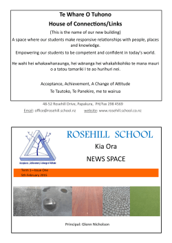 Current Newsletter - Rosehill Special School