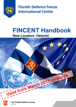 FINCENT Handbook Helsinki