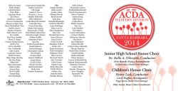 Junior High School Honor Choir Children`s Honor Choir