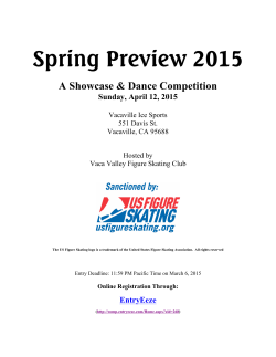 Event Announcement - Vaca Valley Figure Skating Club