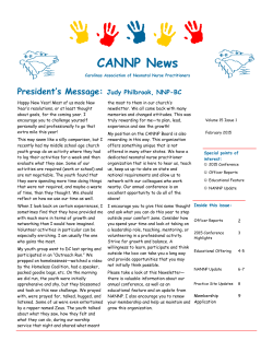 CANNP Newsletter January 2015.pub