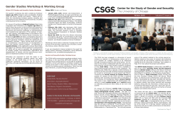 Winter 2015 - The Center for the Study of Gender and Sexuality