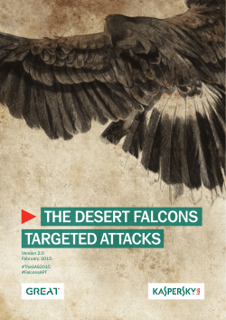 THE DESERT FALCONS TARGETED ATTACKS