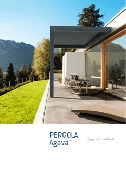 catalogue - Pergola AGAVA