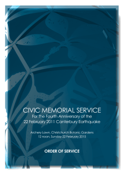 CIVIC MEMORIAL SERVICE