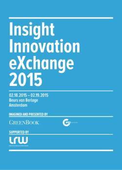 PDF Agenda - Insight Innovation