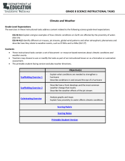 Task - Science - Grade 8 - Climate and Weather PDF