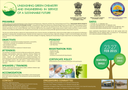 "STTP on :Unleashing Green Chemistry and Engineering in Service