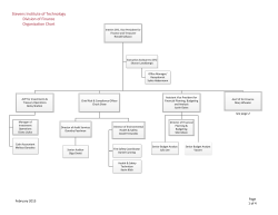 Stevens Institute of Technology Division of Finance Organization Chart