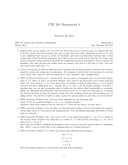 CSE 101 Homework 4 - UCSD VLSI CAD Laboratory