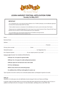 2015 Application Form - Leura Village Association