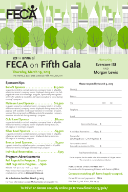 FECA on Fifth Gala