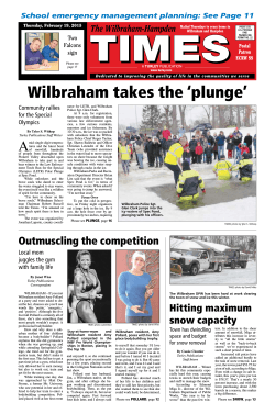 Wilbraham takes the `plunge`