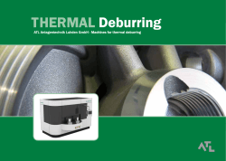 THERMAL Deburring - LTT Transfer Technologii Sp. z oo