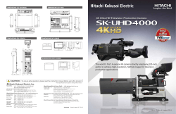 4K Ultra HD Television Production Camera