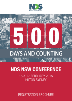 NDS NSW CONFERENCE
