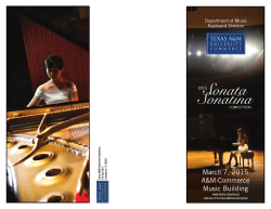 2015 Sonata/Sonatina Competition