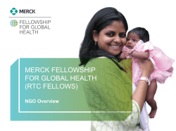 NGO overview deck - corporate responsibility at merck