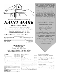SAINT MARK - St. Mark the Evangelist