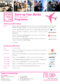 Start-up Tour: Berlin