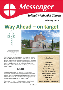 Messenger – February 2015 - Solihull Methodist Church