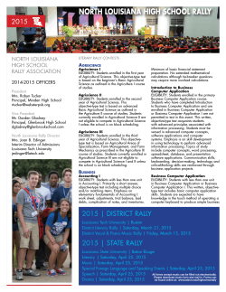 Literary Rally Brochure - Louisiana Tech University
