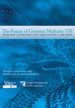 The Future of Genomic Medicine VII