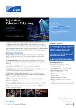 Argus Asian Petroleum Coke 2015