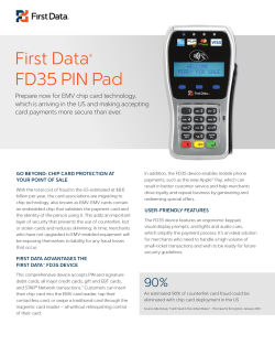 First Data® FD35 PIN Pad - The Small Business Authority