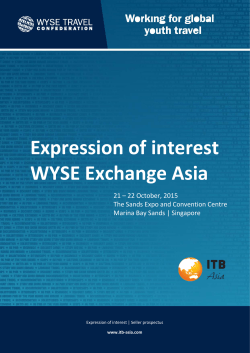 Expression of interest WYSE Exchange Asia