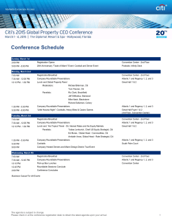 Healthecare Conference Agenda