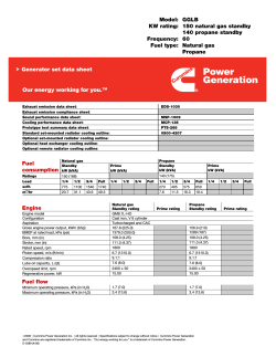 Model: GGLB KW rating - Aaron Equipment Company