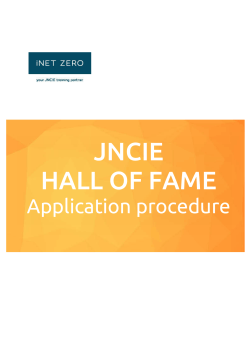 JNCIE HALL OF FAME