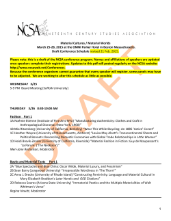 Material Cultures/Material Worlds