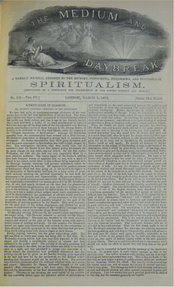No. 1,53.&mdash;Vol. IV.] LONDON, MA SPIRITUALISM IN