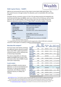 NAB Capital Notes Analysis & Research