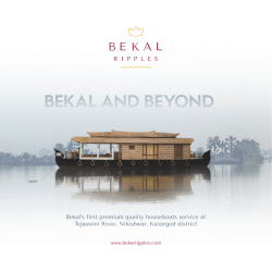 Bekal`s first premium quality houseboats service at Tejaswini River