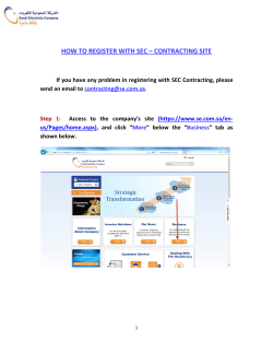 HOW TO REGISTER WITH SEC – CONTRACTING SITE