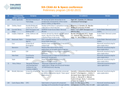 Technical papers - 5th CEAS Air & Space conference