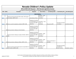 Nevada Children`s Policy Update