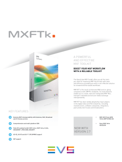 the MXFTk`s brochure